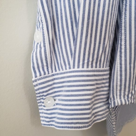 ARITZIA Sunday Best | Montana Striped Collar Button Down Shirt | Size XXS - Picture 8 of 16